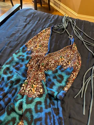 Leopard Dress Blue thumbnail 4