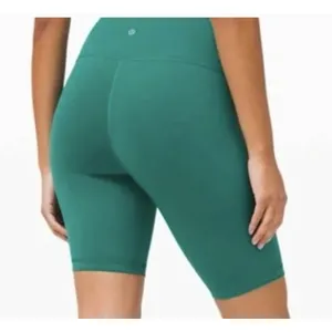 Lululemon Align High-Rise Short 6 Teal Lagoon‎ Nulu Biker Shorts Size 0 LW7BESS thumbnail 2