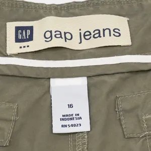 Y2K Gap Cargo Capris Women 16‎ Green Utility Cropped Gorpcore Indie Granola Girl thumbnail 9