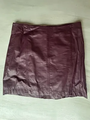 Free People Femme Vegan Leather Mini Skirt Size 8 Size Medium Going Out Skirt thumbnail 12