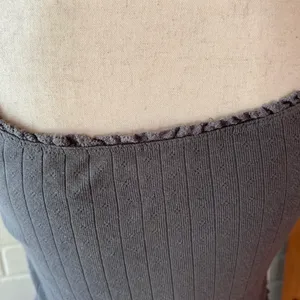 American Eagle  Grey Eyelet Crop Top thumbnail 7