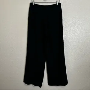 Aritzia Wilfred Black Chici Minimalist Contemporary Wide Leg Pants, Size 6 thumbnail 5