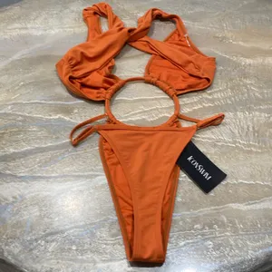 Icon Swim Orange Cutout Swimsuit thumbnail 5