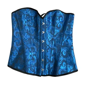 Corset Hour Glass Waist Training Women’s Size M Blue Costume Coquette thumbnail 5