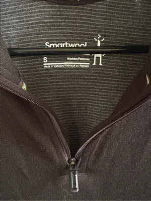 NWT SmartWool Sport 250Merino Long Sleeve 1/4 Zip Top Black Grey Size Small thumbnail 7