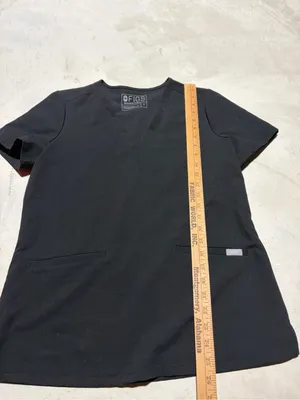FIGS Black Scrub Top small technical collection thumbnail 3