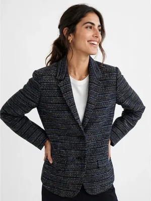 Lucky Brand Blue Blazer 4 Womens Career Office Casual Layering thumbnail 1