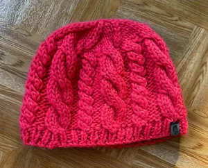 ⭐️ pink north face toboggan winter hat thumbnail 1