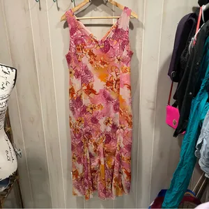 Stunning Y2K style maxi ruffle moonwillow mermaid fairy dress v neck Edas Italia thumbnail 6