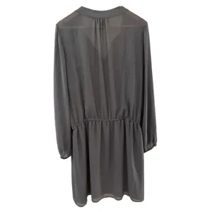 White House Black Market Plus Silver Boho Tassel Blouson Dress Charcoal Size‎ 16 thumbnail 2