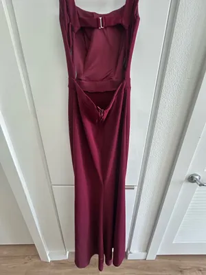 Windsor Burgundy Maxi Formal Dress thumbnail 5