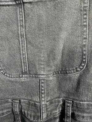Madewell Skinny Overalls Womens M Lunar Wash Black Denim AA598 $148 thumbnail 7