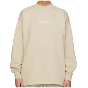 Fear of God Essentials Beige Relaxed Crewneck Sweatshirt thumbnail 2