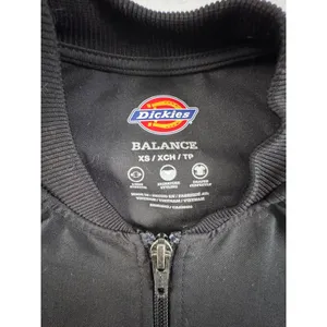 Dickies Balance Womens XS Black Zip Front Bomber Scrub Jacket DK365 Stretch‎ thumbnail 3