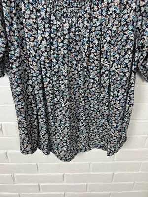 Lucky Brand Floral Peasant Top Size L thumbnail 4