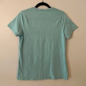 Life Is Good Blue V-neck Tee Cotton Peace Love Dogs Gorpcore Women's size Medium thumbnail 6