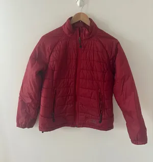 L.L.Bean Womens XS Red‎ Puffer Jacket Insulated Lightweight Quilted Full Zip thumbnail 1