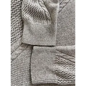 American Eagle Pullover Sweater | Taupe Textured Knit thumbnail 6