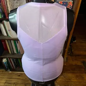 Zyia purple fitted racerback athletic sleeveless sporty shirt thumbnail 2