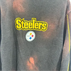 NFL Pittsburgh Steelers Custom Bleach Splatter Sweatshirt Size Large Football thumbnail 9