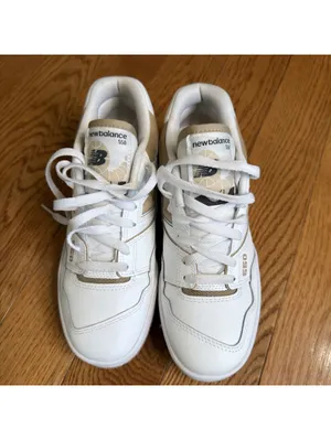 Size 8.5 US Women’s Unisex New Balance 550, White Linen , Men’s Size 7 thumbnail 4