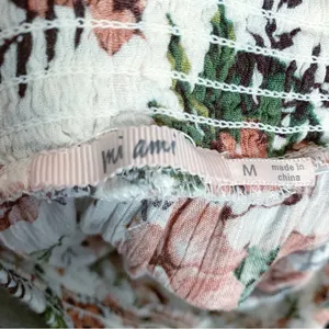 Mi Ami by Francesca’s Hibiscus Printed Maxi Skirt M thumbnail 6