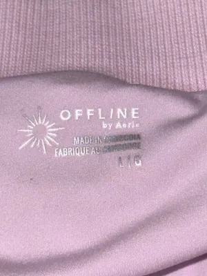 Aerie Offline Cloud Fleece Bubble Hem Skirt Lilac Size Large NWT thumbnail 7