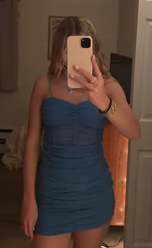 Revolve Blue Mini Dress thumbnail 1