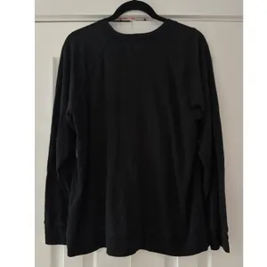 Isabel Marant Etoile Kiefferf Black Linen Long Sleeve Logo Tee TS0766-21A060E thumbnail 3