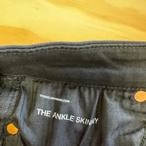 7 For All Mankind b(air) The Ankle Skinny‎ Jeans Black Distressed Ripped Size 28 thumbnail 9