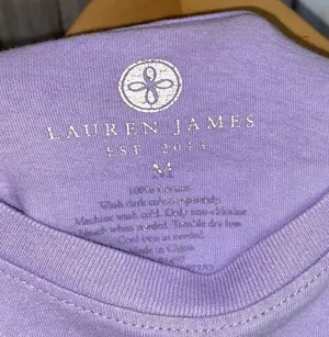 Lauren James Purple Tee •Medium thumbnail 4