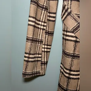 SOLITAIRE Plaid‎ Women's Jacket with Belt thumbnail 4