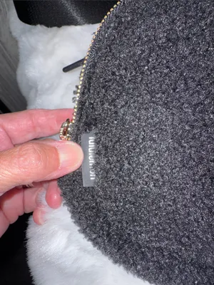lululemon athletica Black Sherpa Crossbody Belt Bag with Gold Hardware thumbnail 4