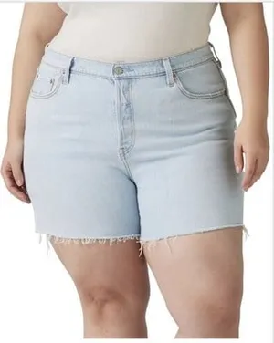 Levi's 501 Original Fit High Rise Women's Shorts (Plus Size) Size 20 Brand New thumbnail 1