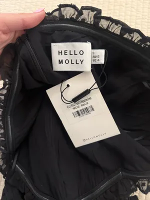 Hello Molly Mini Dress Blacks Strapless thumbnail 2