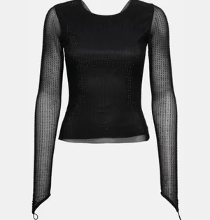 Revolve black Rhinestone Top thumbnail 3