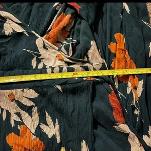 Patrons of Peace Floral Faux-Wrap Maxi Dress size M thumbnail 4