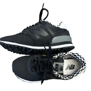 New Balance 574 Black & White Sneakers Women’s Size 5 thumbnail 6