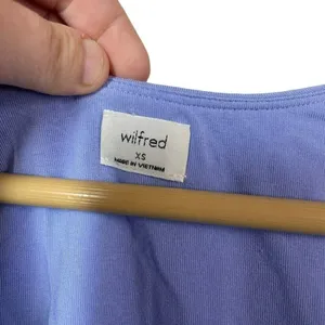 Aritzia Wilfred Gretel Bustier Crop Top Lavender Relux Jersey XS thumbnail 3