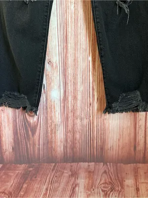 SO Black High Rise Distressed Raw Hem Ankle Length Mom Jeans Size 11/30 thumbnail 6
