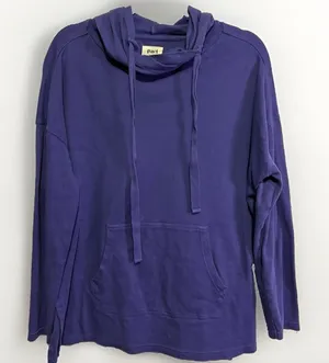 Pact Navy Blue Organic Cotton Hoodie Lightweight Pullover Sweatshirt Sz Medium thumbnail 1