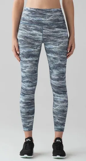 Lululemon Wunder High Rise Under 7/8 Leggings Aerial Drift Multi Yoga Sporty 6 thumbnail 1