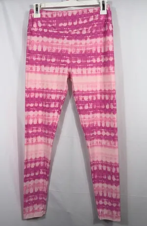 LuLaRoe One Size Pink Tie Dye Leggings thumbnail 1