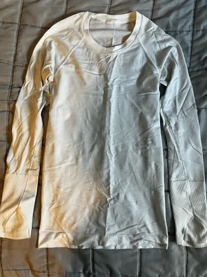 Lululemon white swiftly tech long sleeve thumbnail 1