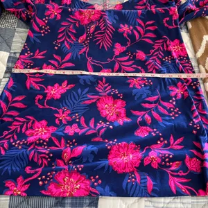 Lilly Pulitzer Cath 3/4 Sleeve Dress M NWT Never Ending Summer 100% cotton thumbnail 11