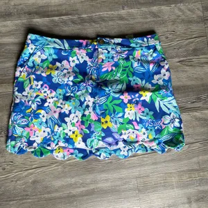 Lilly Pulitzer Vibrant Blue Floral Mini Skirt thumbnail 14