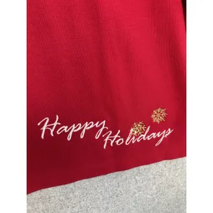 Vintage White Stag XL Sweatshirt Womens Christmas‎ Holiday Stockings Red Top thumbnail 3