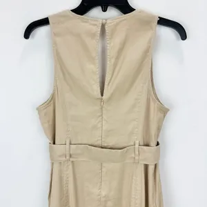 Maeve By Anthropologie V Neck Belted Drop Waist Mini Dress Tan US 6 NWT thumbnail 11
