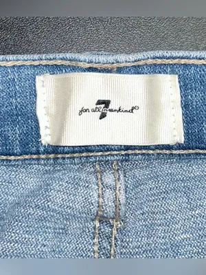 7 For All Mankind Light Blue Denim Jeans thumbnail 2