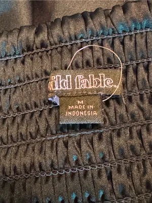 wild fable Dark Green Square-Neck Fit & Flare Mini Dress medium thumbnail 8